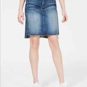 Kut From The Cloth Connie High Low Hem Denim Skirt - Color Blue Size 2